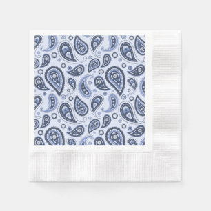 Blue Paisley Pattern Napkin