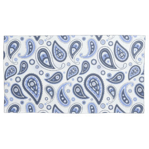Blue Paisley Pattern Pillowcase