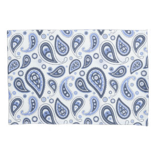 Blue Paisley Pattern Pillowcase