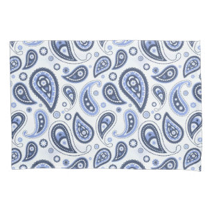 Blue Paisley Pattern Pillowcase