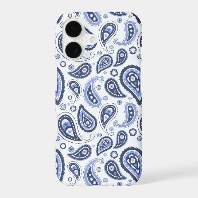 Blue Paisley Pattern Samsung Galaxy S21+ Case (Back)