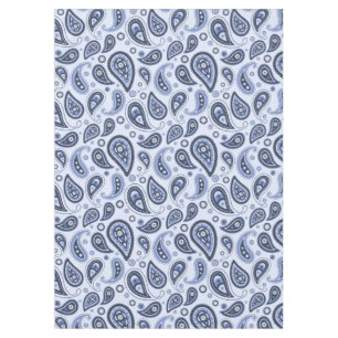 Blue Paisley Pattern Tablecloth
