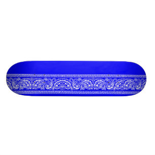 Blue Paisley Skateboard Pro