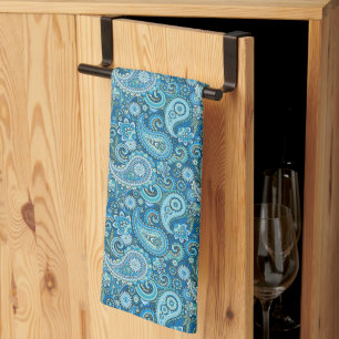 Blue Paisley Tea Towel