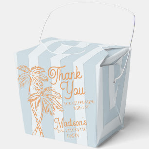 Blue Palm Spring Pastel Beach Bachelorette Party Favour Box