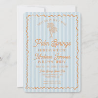 Blue Palm Springs Pastel Beach Birthday Weekend