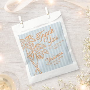 Blue Palm Springs Pastel Beach Party Favour Favour Bags