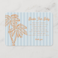 Blue Palm Springs Pastel Books for Baby Insert