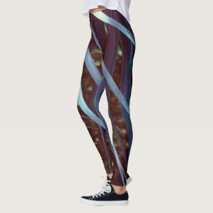 Blue Palmetto Dream Leggings