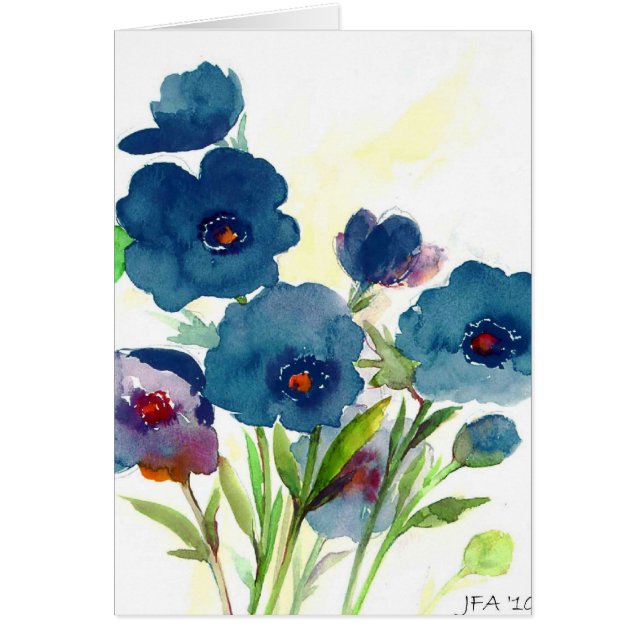 Blue pansies (Front)