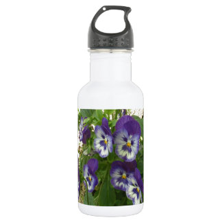 Blue Pansy 532 Ml Water Bottle