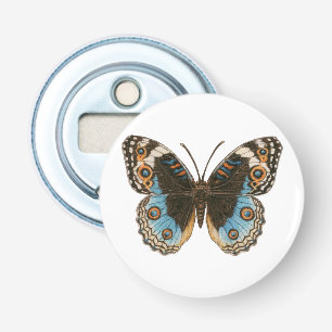 Blue Pansy Butterfly Bottle Opener