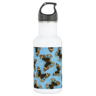 Blue Pansy Butterfly pattern 532 Ml Water Bottle