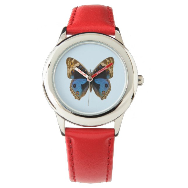 Blue Pansy Butterfly Watch (Front)