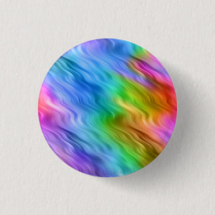 Blue Pansy Wavy Texture 3 Cm Round Badge