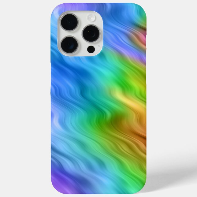 Blue Pansy Wavy Texture Case-Mate iPhone Case (Back)