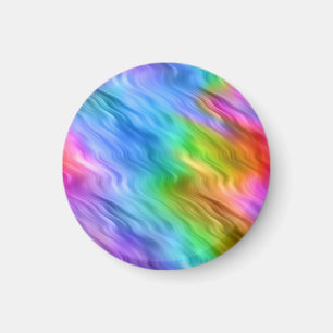 Blue Pansy Wavy Texture Magnet