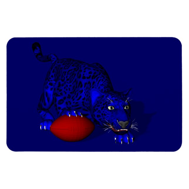 Blue Panther Magnet (Horizontal)