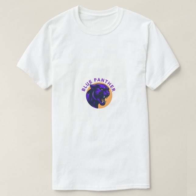 blue panther t-shirt (Design Front)