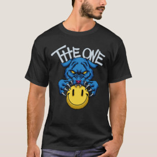 Blue Panther with Smiley streetwear  T-Shirt