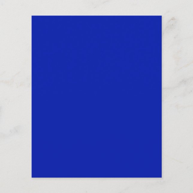 Blue (Pantone) (solid colour)  Flyer (Front)