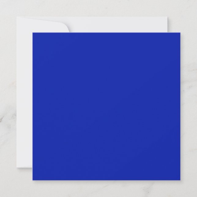 Blue (Pantone) (solid colour)  Holiday Card (Front)