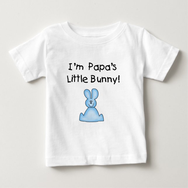 Blue Papa's  Little Bunny T-shirts and Gifts (Front)