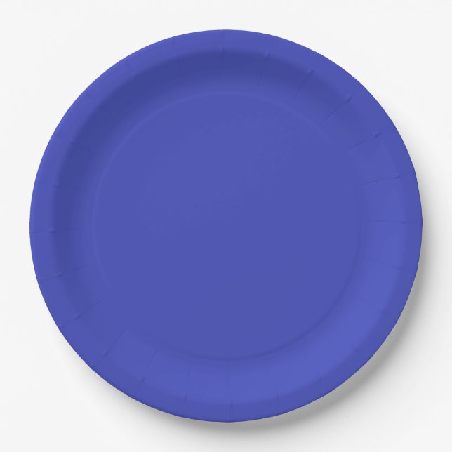 Blue Paper Plate (Front)