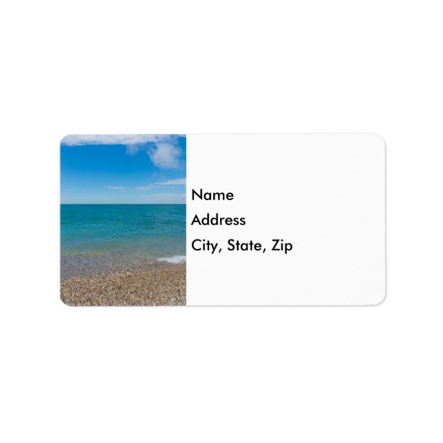 Blue Paradise At Lake Michigan Address Label (Front)
