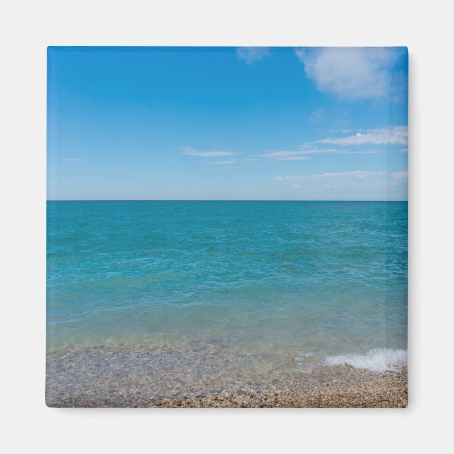 Blue Paradise At Lake Michigan Magnet (Front)