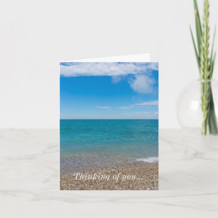 Blue Paradise At Lake Michigan Thinking Of You Card