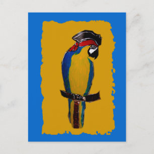 Blue Parrot Postcard