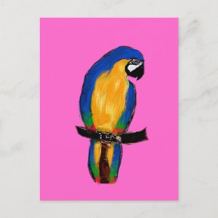 Blue Parrot Postcard
