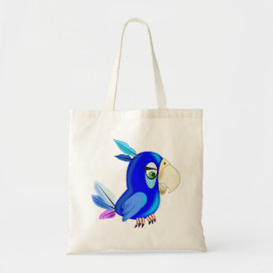 Blue Parrot Tote Bag Fun - Painting