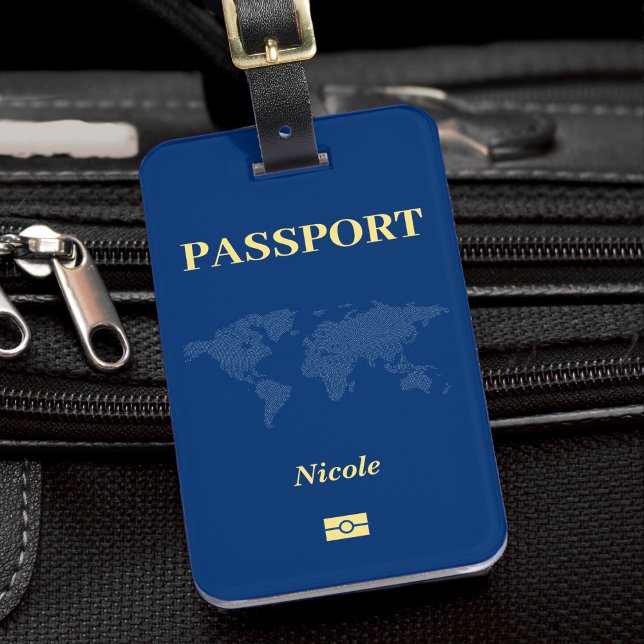 Blue Passport Luggage Tag (Blue Passport Luggage Tag)