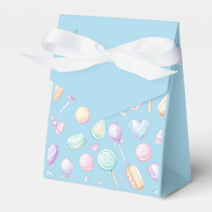 "Blue Pastel Balloon and Heart Favour Box" Box