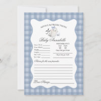 Blue Pastel Little Boo Ghost Advice for Baby Card