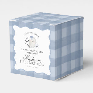 Blue Pastel Little Boo Ghost Birthday Party Gable Favour Box