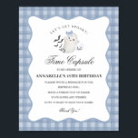 Blue Pastel Little Boo Ghost Time Capsule Game Poster<br><div class="desc">Hey Boo! Get ready for a spooktacular celebration with our Cute Pastel Blue Ghost theme party decor! This charming design features an adorable ghost holding a pumpkin candy basket, set against a light Blue wavy border and a preppy gingham background. Perfect for a fun and festive Halloween celebration. Let's get...</div>