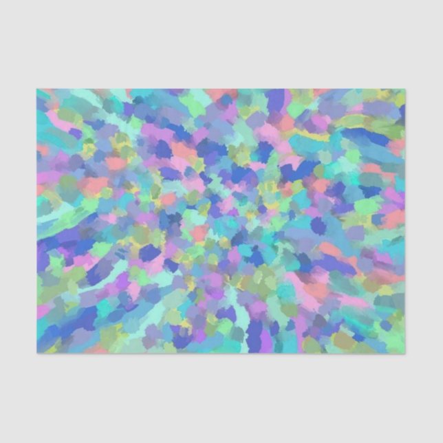 Blue Pastel  Tissue Paper (Front)