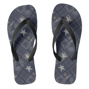Blue patch jandals