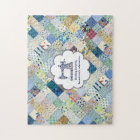 Blue Patchwork Quilt Puzzle