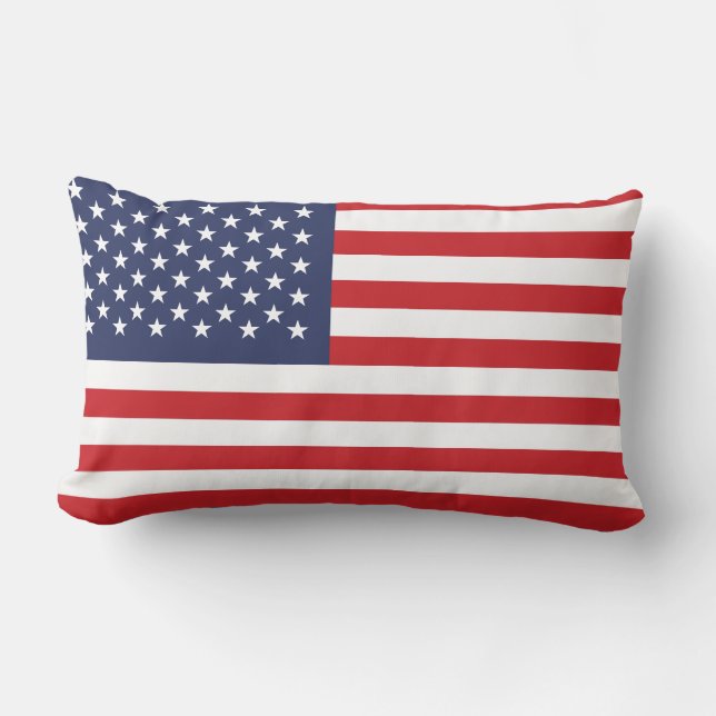  Blue Patriot Flag Lumbar Cushion (Front)
