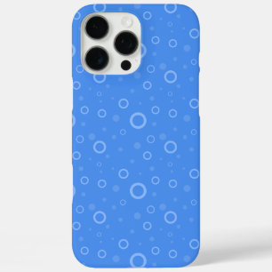 Blue Pattern Circles Customisable iPhone 16 Pro Max Case