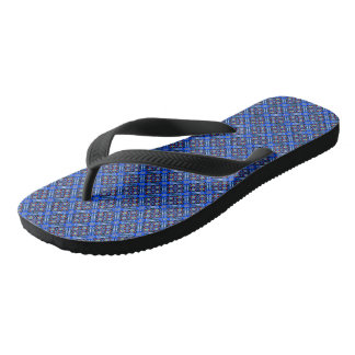 Blue pattern jandals