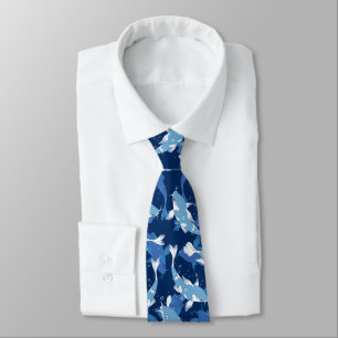 Blue Pattern - Koi Fish Tie