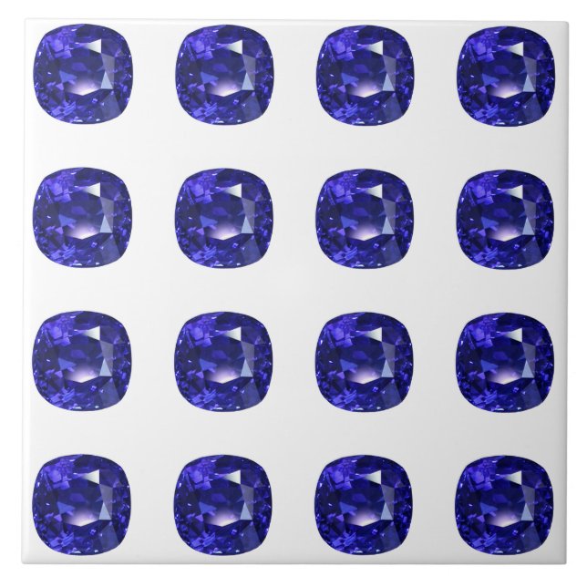 Blue Pattern Tile (Front)