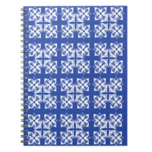 Blue patterned Classic notebook