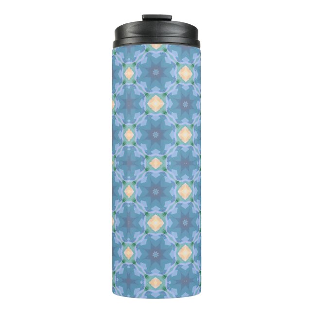Blue Patterned Thermal Tumbler (Front)
