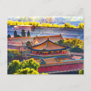 Blue Pavilion, Forbidden City Postcard